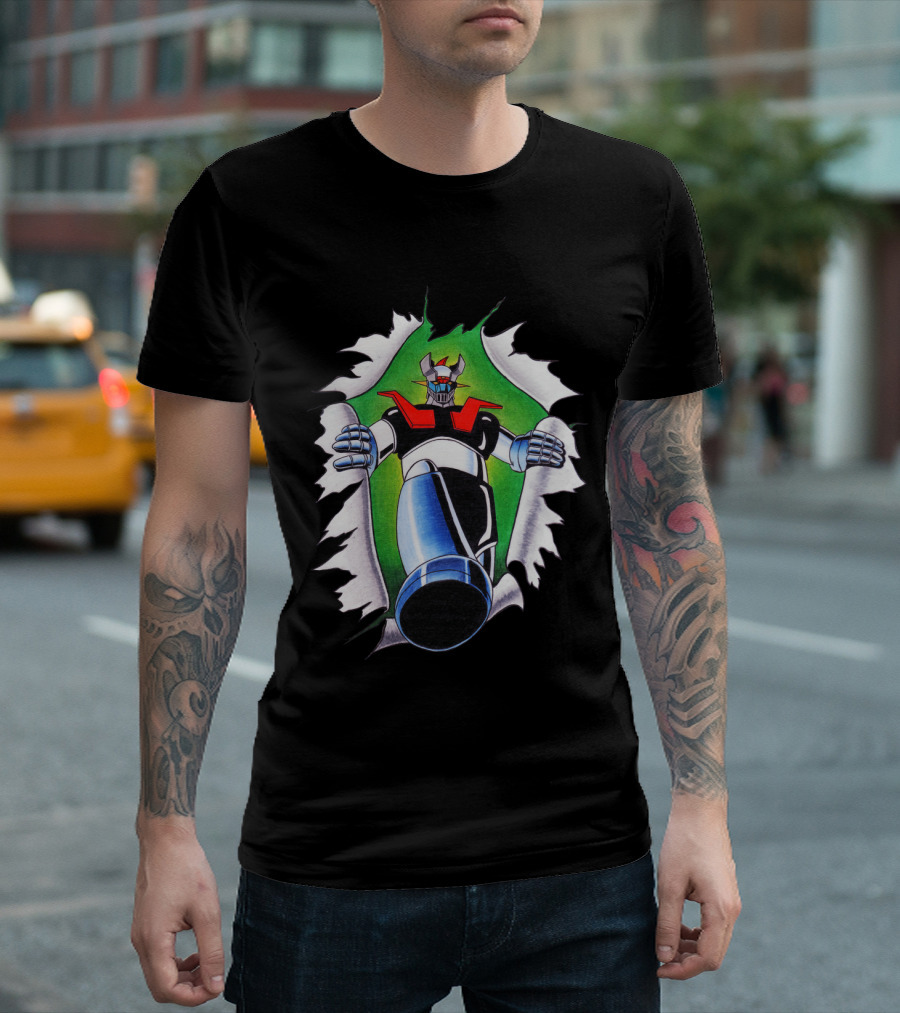 Camisetas Mazinger Z Robot Breakthrough T-Shirt