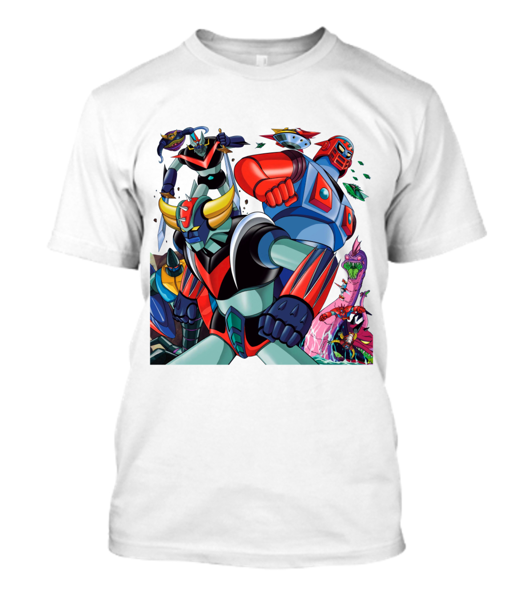 Mazinger Z Great Mazinger Boss Borot Koji Kabuto Tetsuya Tsurugi Iconic Robot Heroes Battle T-Shirt