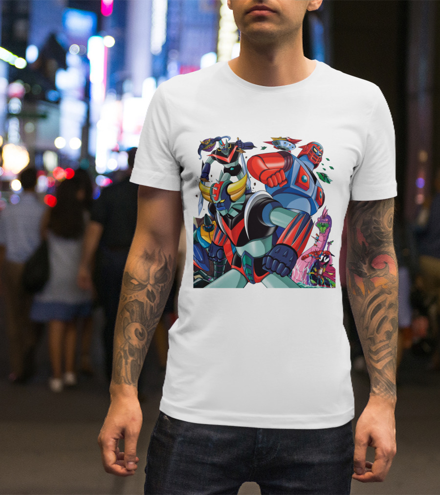 Mazinger Z Great Mazinger Boss Borot Koji Kabuto Tetsuya Tsurugi Iconic Robot Heroes Battle T-Shirt