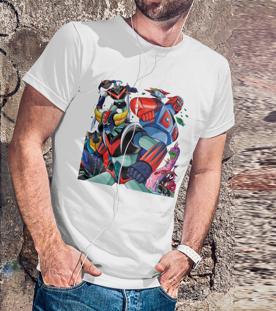 Mazinger Z Great Mazinger Boss Borot Koji Kabuto Tetsuya Tsurugi Iconic Robot Heroes Battle T-Shirt