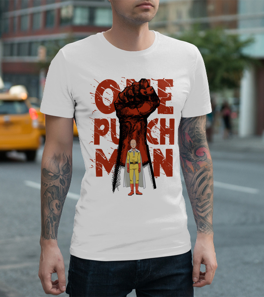 One Punch Man Saitama Hero Fist Power T-Shirt