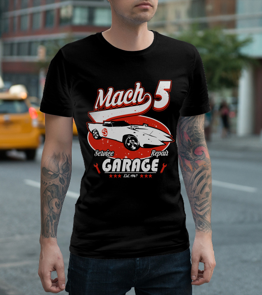 Mach 5 Service Repair Garage Est 1967 T-Shirt