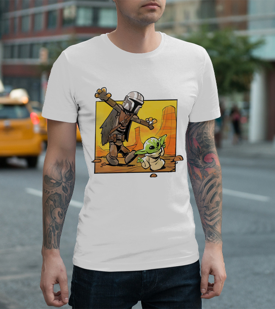The Mandalorian and Grogu Desert Adventure Baby Yoda T-Shirt