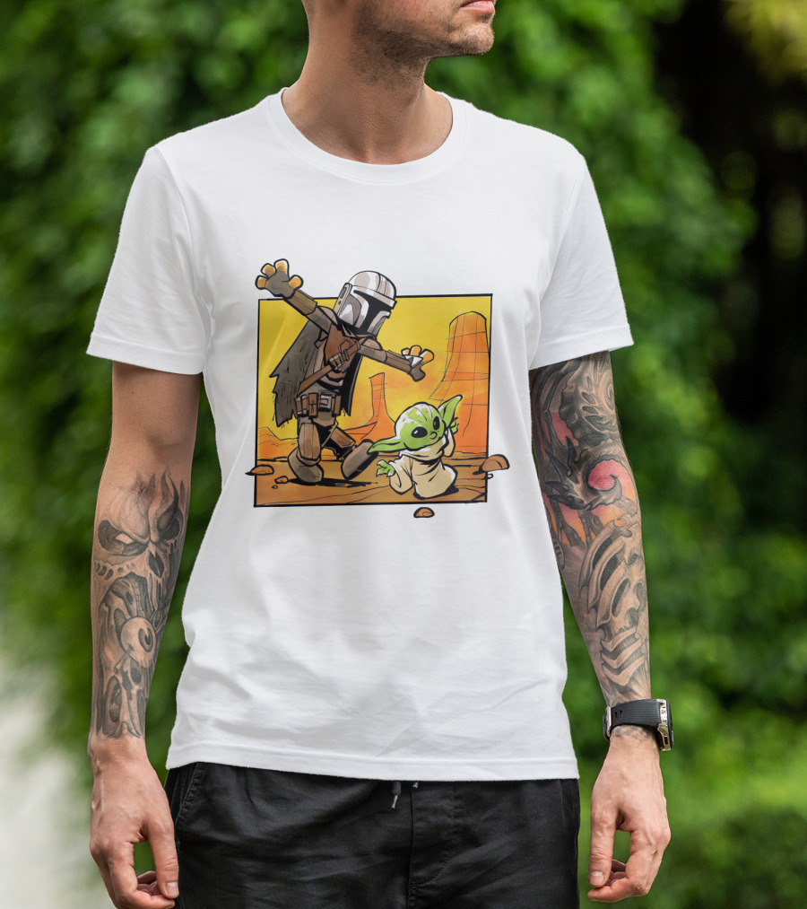 The Mandalorian And Grogu Desert Adventure Baby Yoda T-Shirt