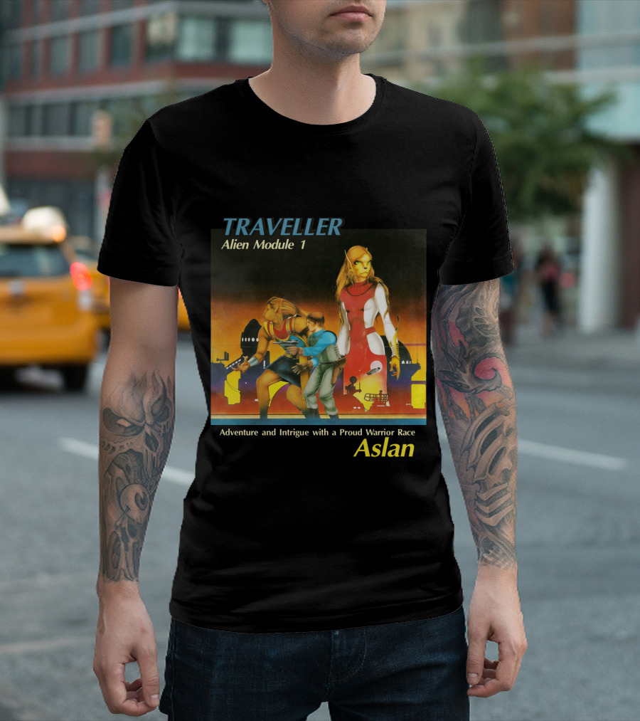 Traveller Alien Module 1 Adventure and Intrigue with a Proud Warrior Race Aslan T-Shirt