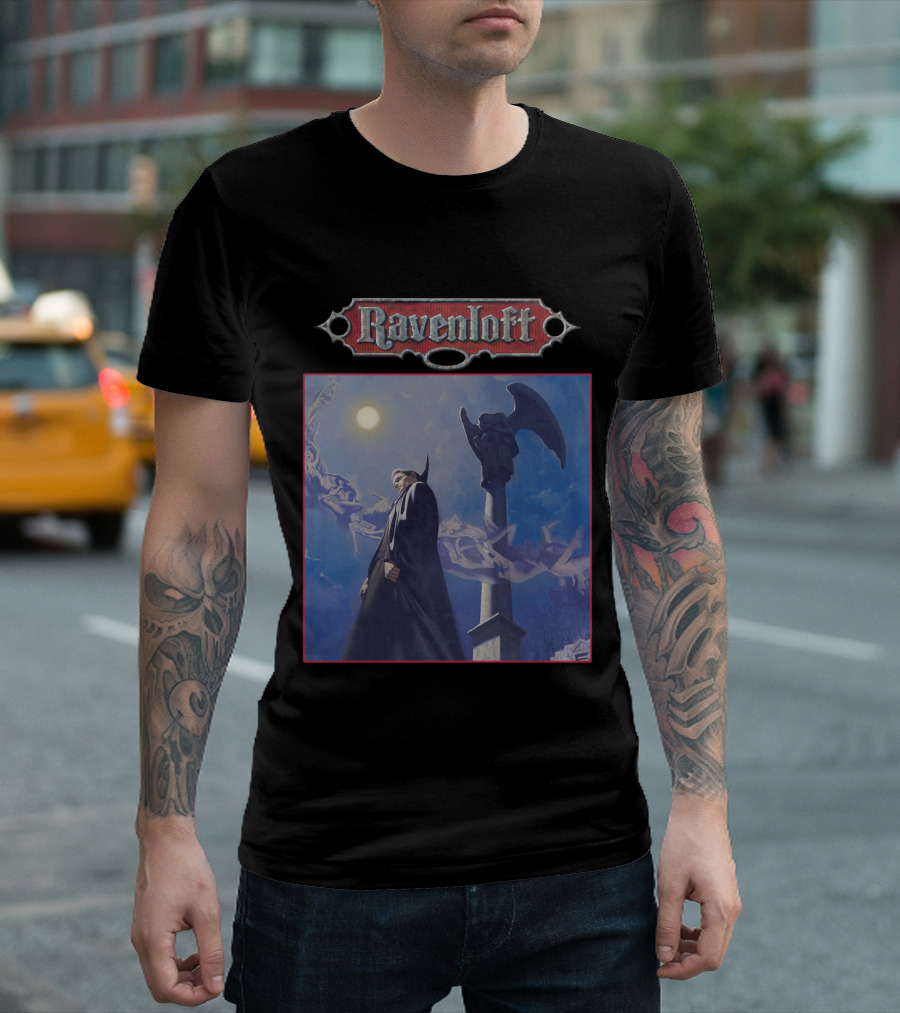 Ravenloft Vampire Night Gothic Scene T-Shirt