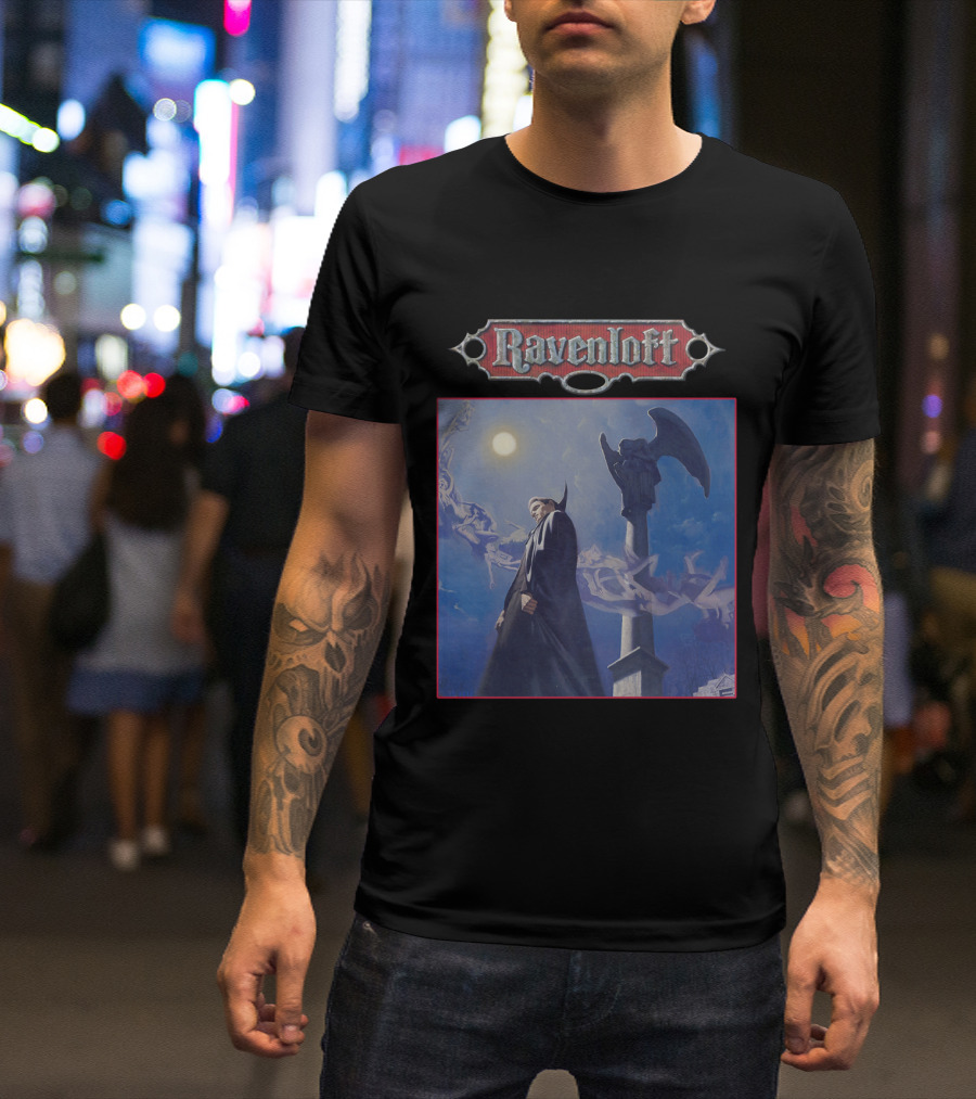 Ravenloft Vampire Night Gothic Scene T-Shirt