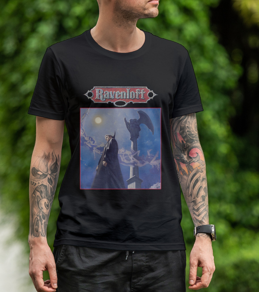 Ravenloft Vampire Night Gothic Scene T-Shirt