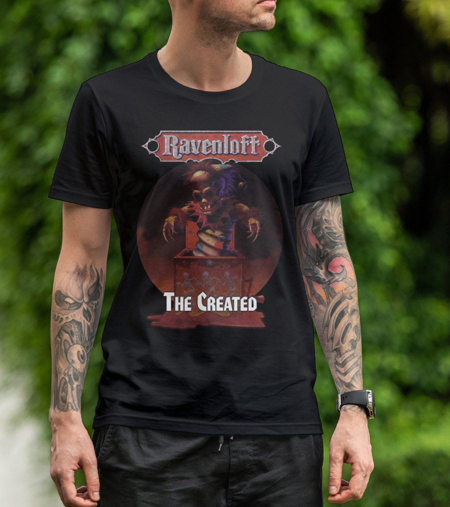 Ravenloft The Created Creepy Puppet Box With Skeletons T-Shirt