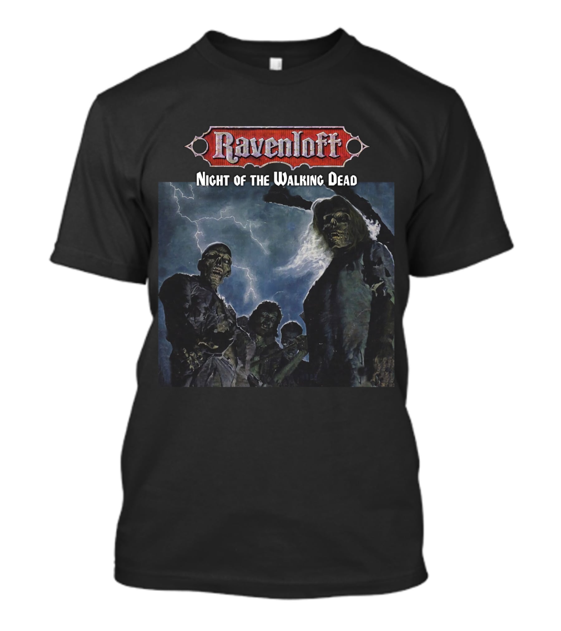 Ravenloft Night Of The Walking Dead Zombie Apocalypse Scene T-Shirt