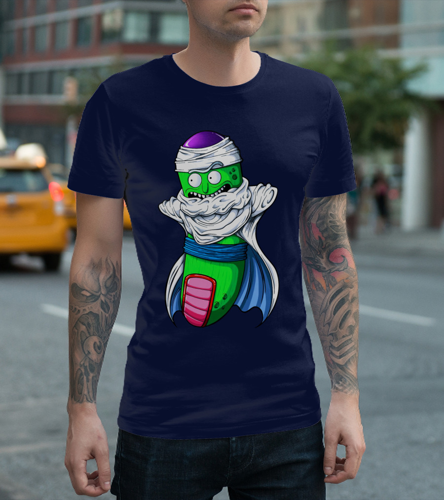 Rick And Morty Pickle Rick Meets Dragon Ball Z Fusion T-Shirt