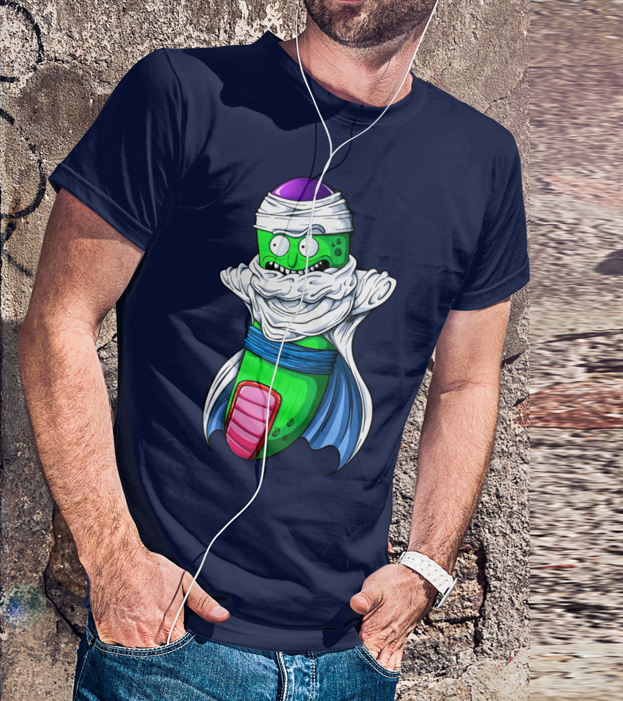 Rick And Morty Pickle Rick Meets Dragon Ball Z Fusion T-Shirt