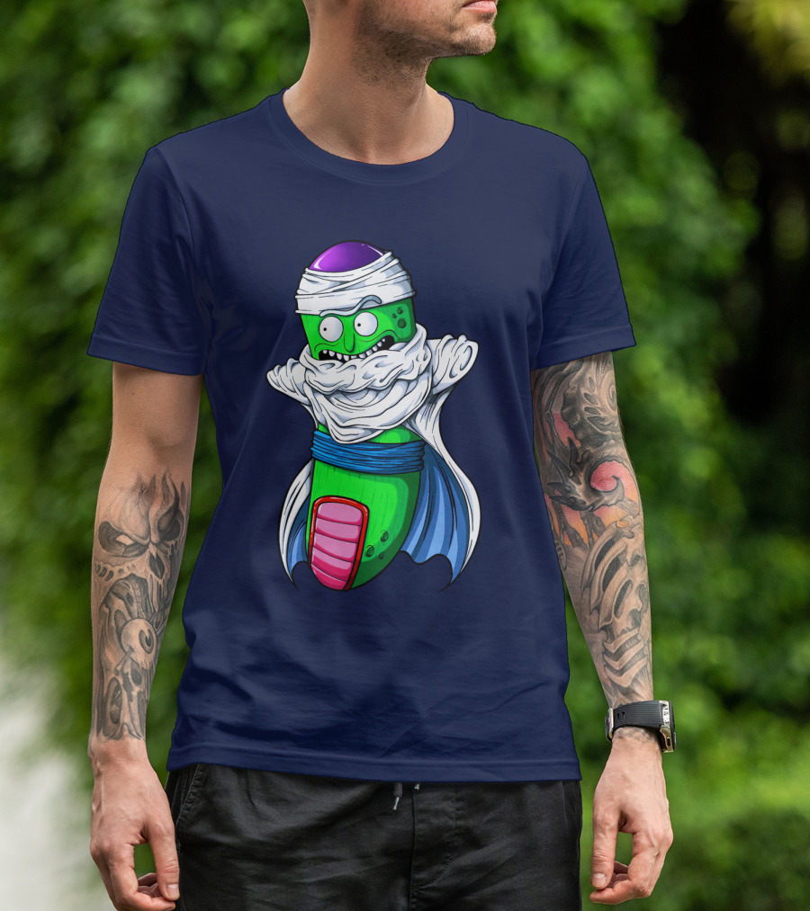 Rick And Morty Pickle Rick Meets Dragon Ball Z Fusion T-Shirt