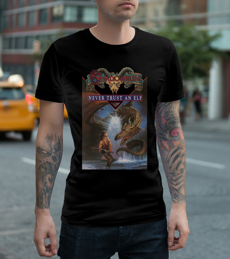 Shadowrun Never Trust An Elf T-Shirt