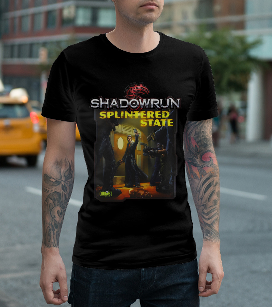 Shadowrun Splintered State Catalyst Game Labs T-Shirt