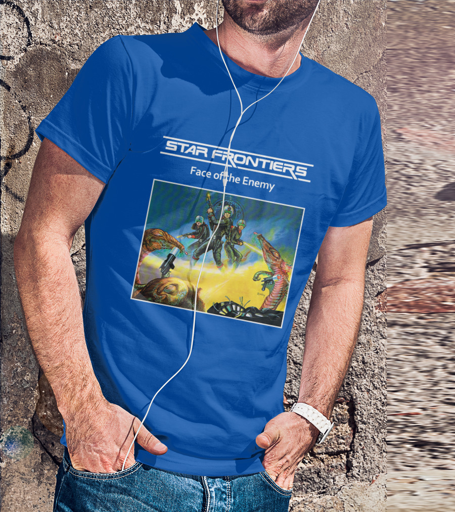 Star Frontiers Face Of The Enemy Alien Battle Scene T-Shirt