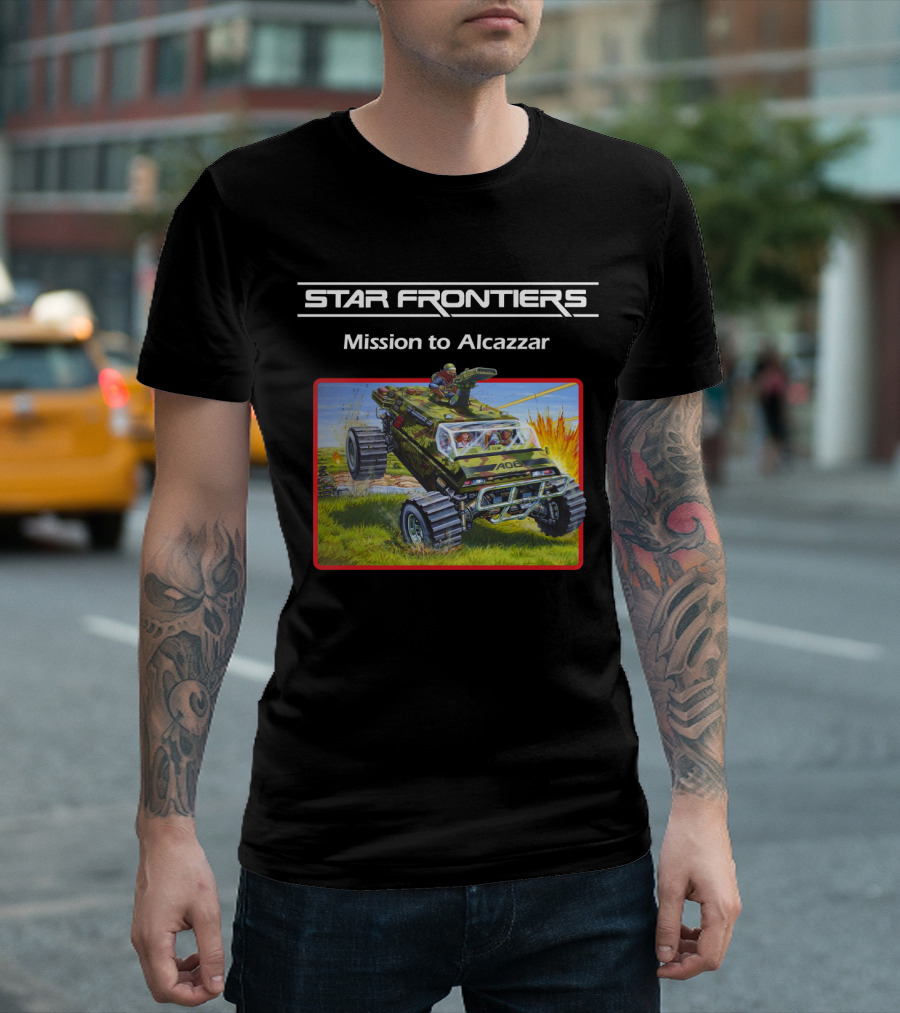 Star Frontiers Mission To Alcazzar Explosive Off-Road Adventure T-Shirt