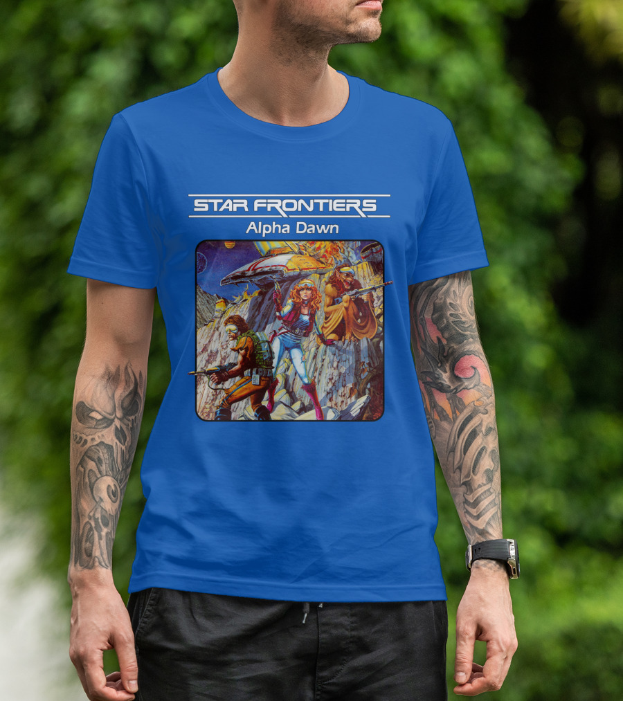 Star Frontiers Alpha Dawn Retro Sci-Fi Adventure T-Shirt