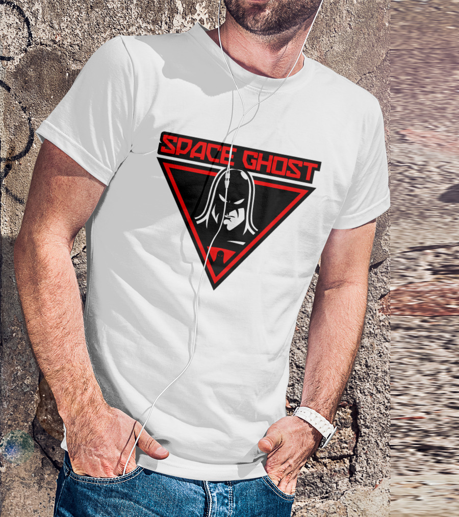 Space Ghost Logo With Red Triangle T-Shirt