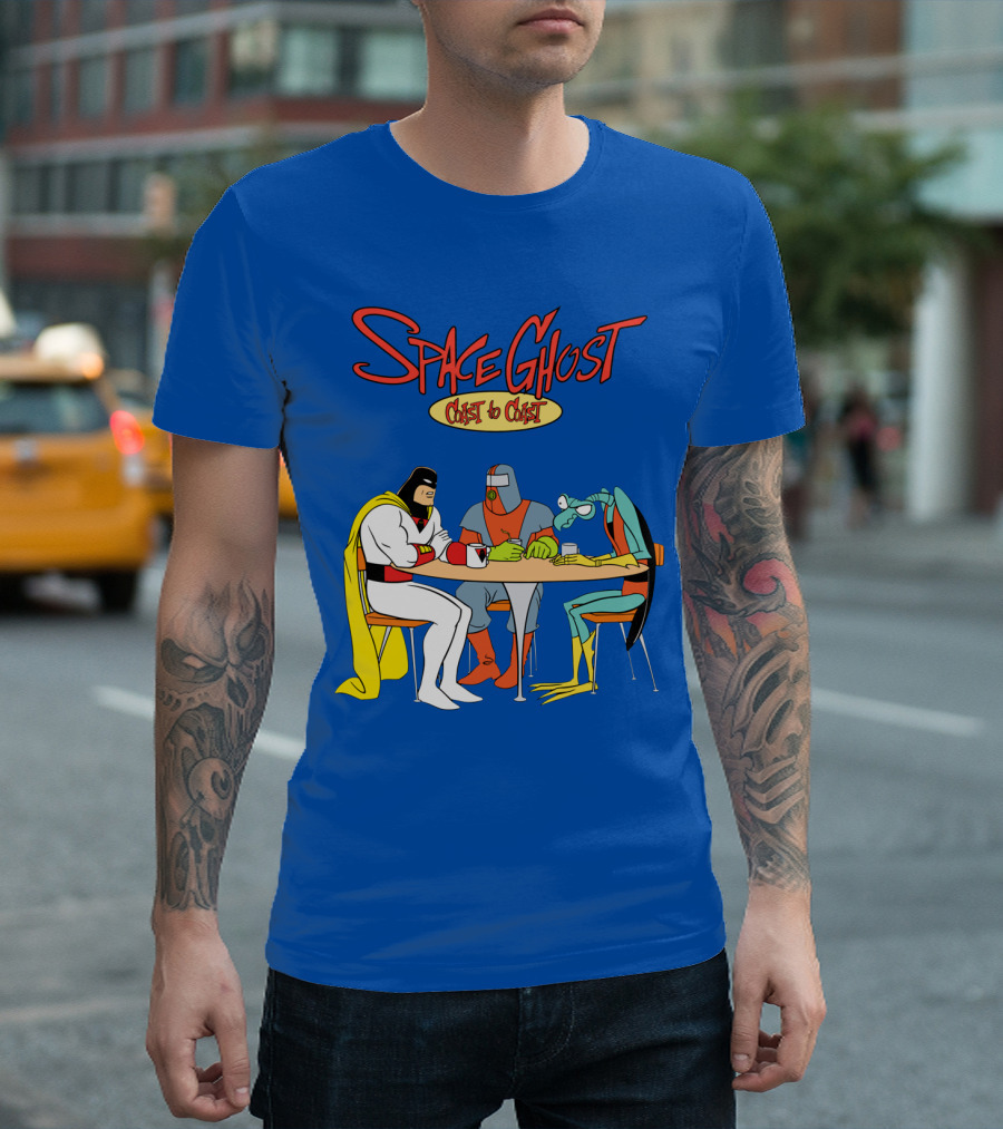 Space Ghost Coast to Coast Zorak and Moltar at Table T-Shirt