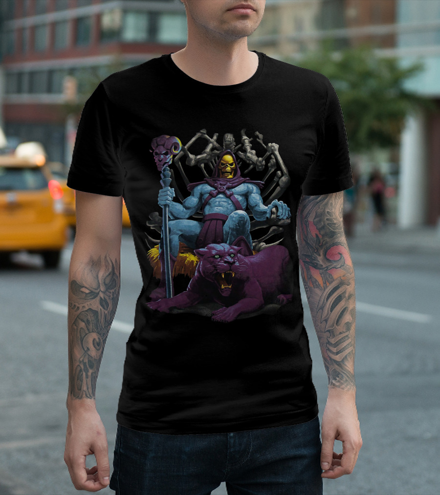 Skeletor Master Of The Universe Throne With Battle Cat T-Shirt