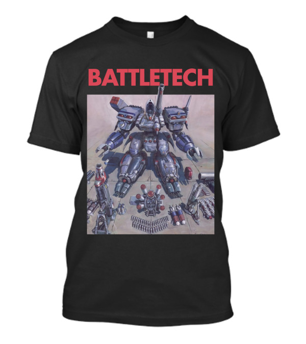 BATTLETECH Mech Assembly Scene T-Shirt