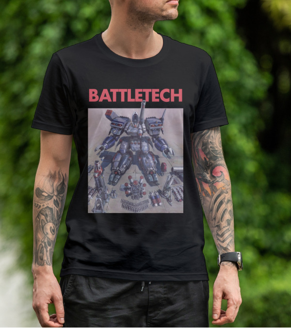 BATTLETECH Mech Assembly Scene T-Shirt