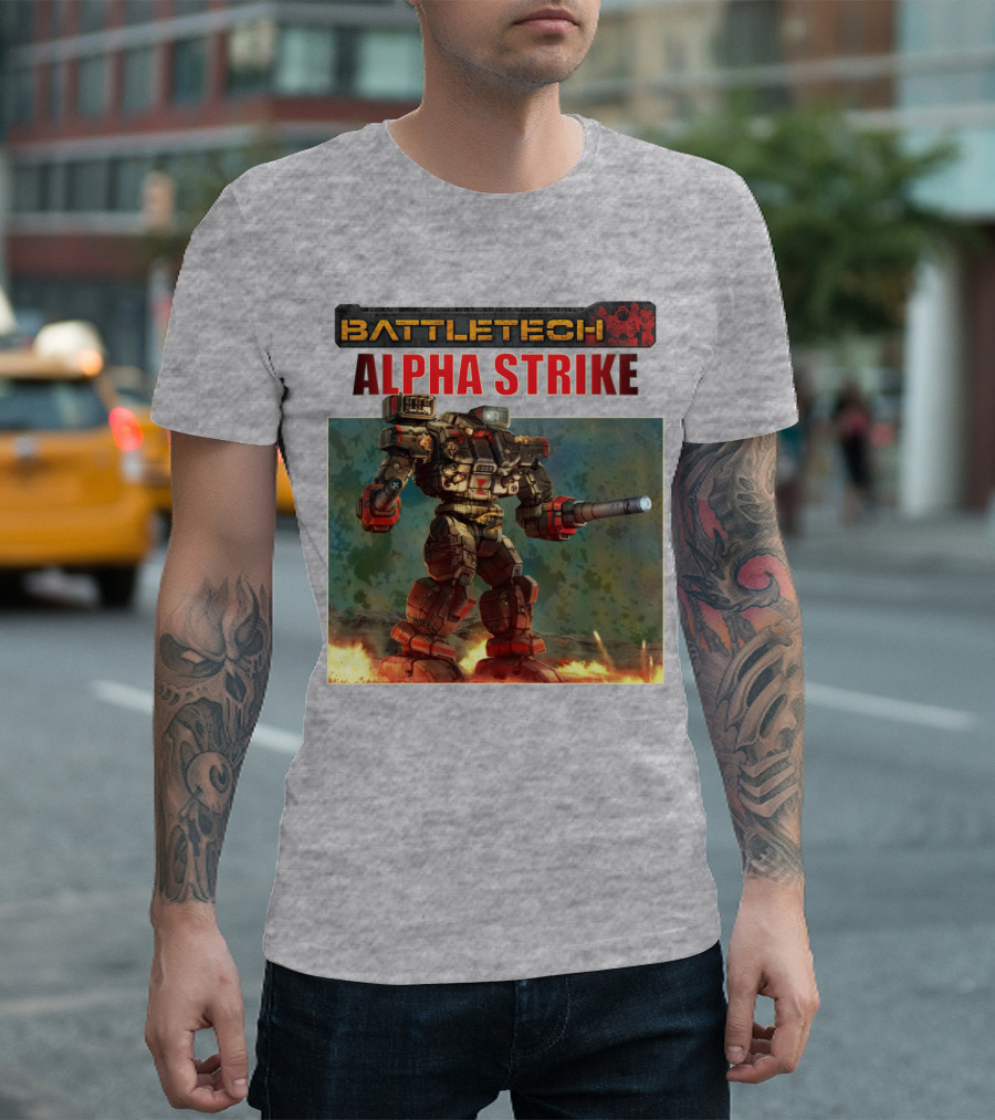 BattleTech ALPHA STRIKE Mech Warrior Battle Scene T-Shirt