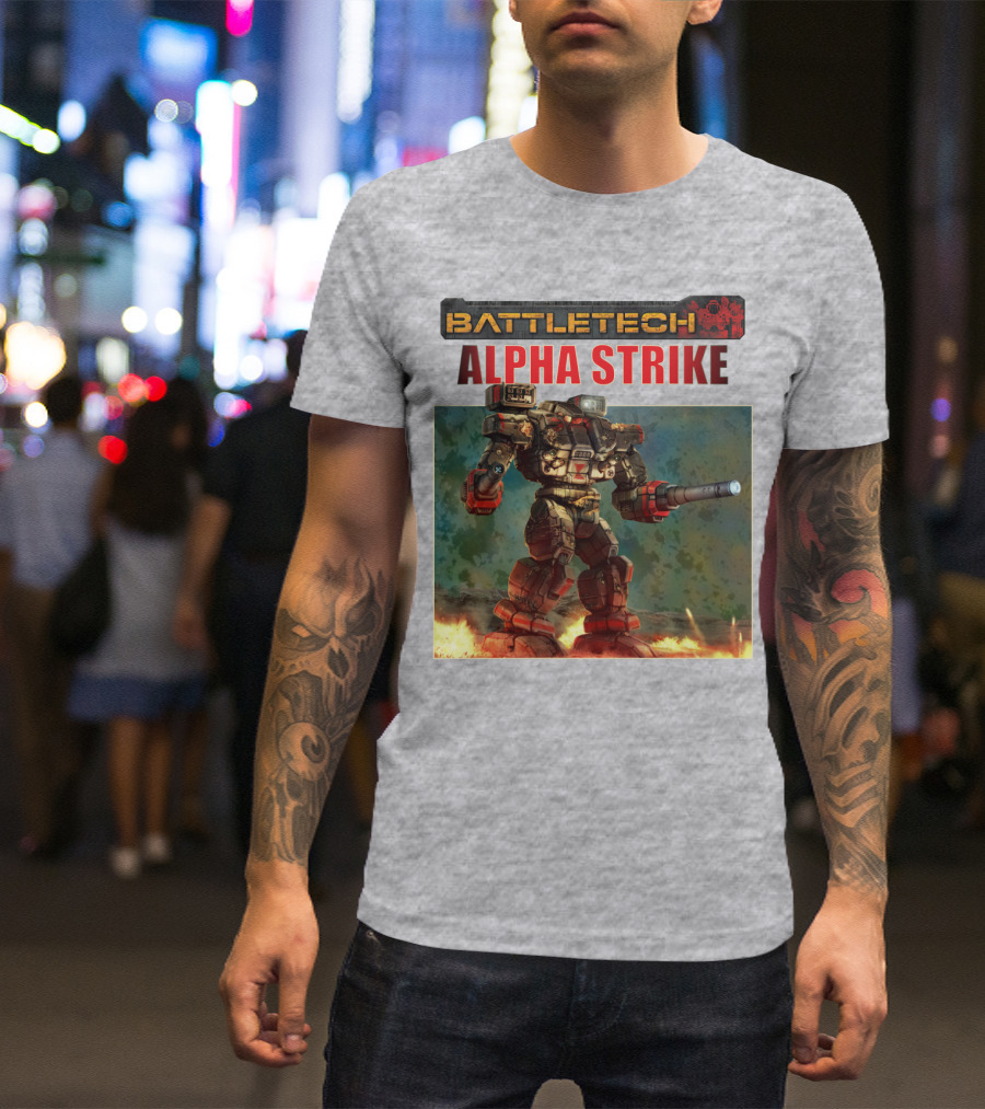 BattleTech ALPHA STRIKE Mech Warrior Battle Scene T-Shirt