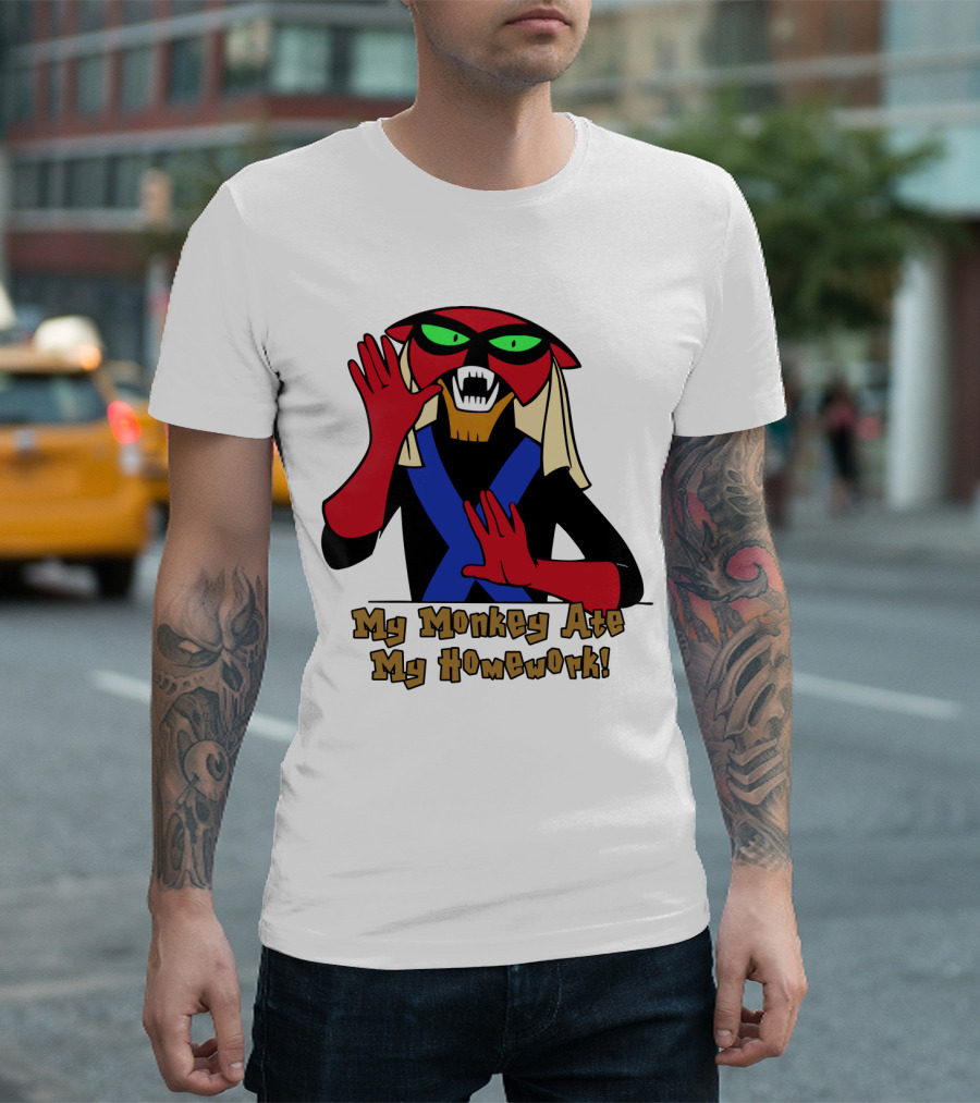 Space Ghost Brak My Monkey Ate My Homework T-Shirt