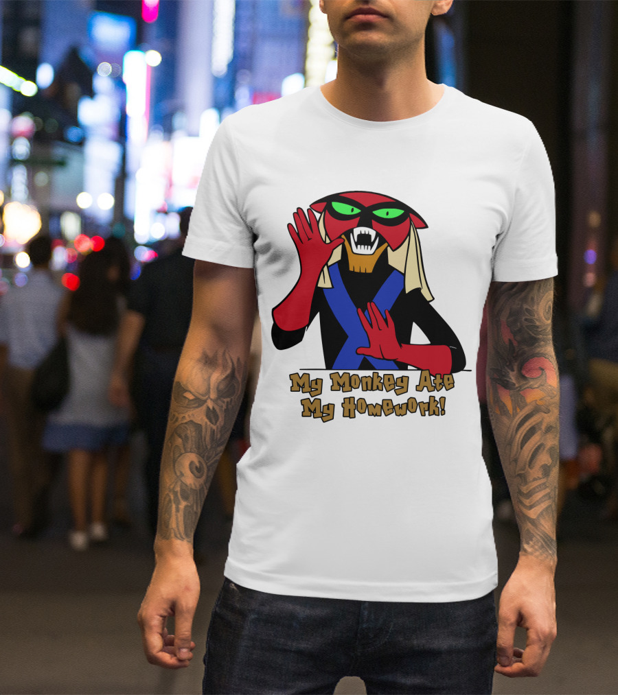 Space Ghost Brak My Monkey Ate My Homework T-Shirt