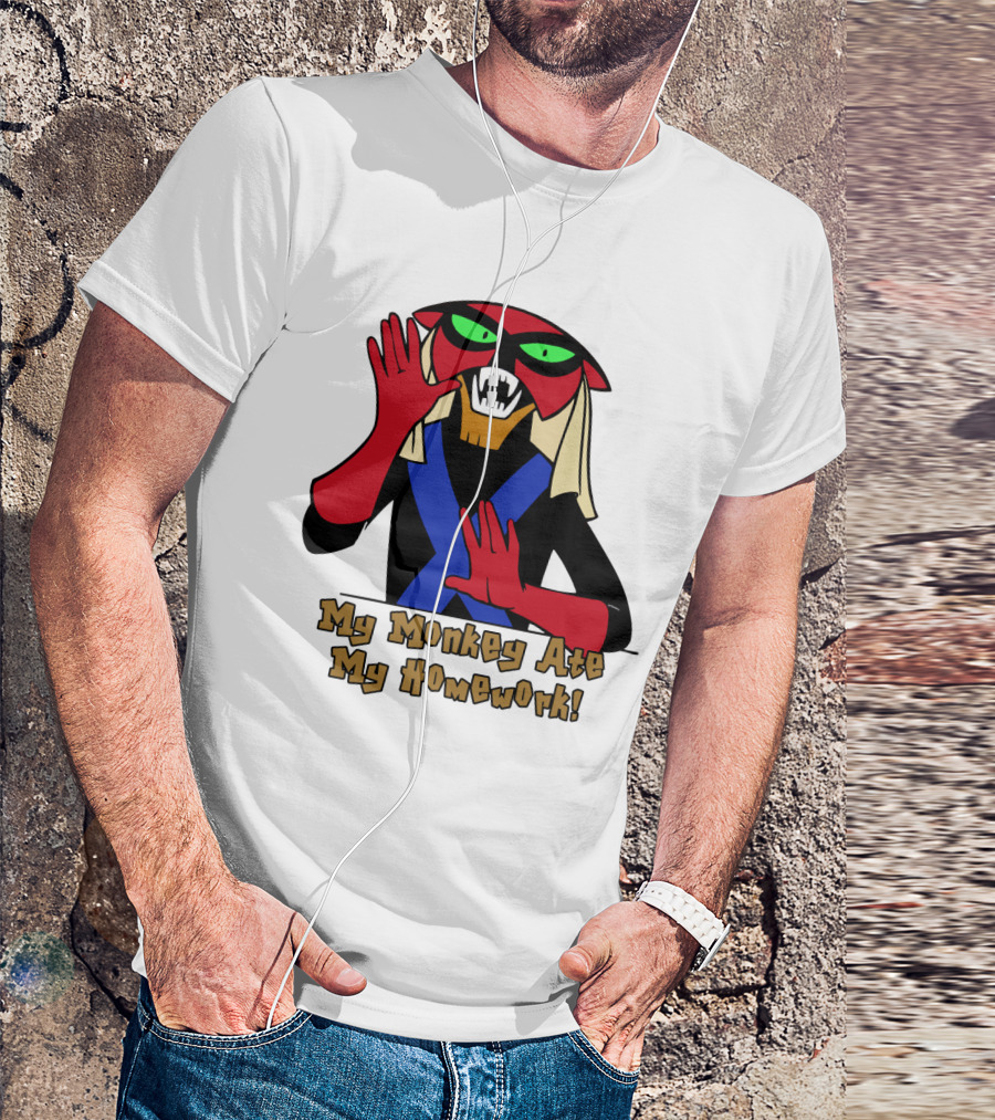 Space Ghost Brak My Monkey Ate My Homework T-Shirt
