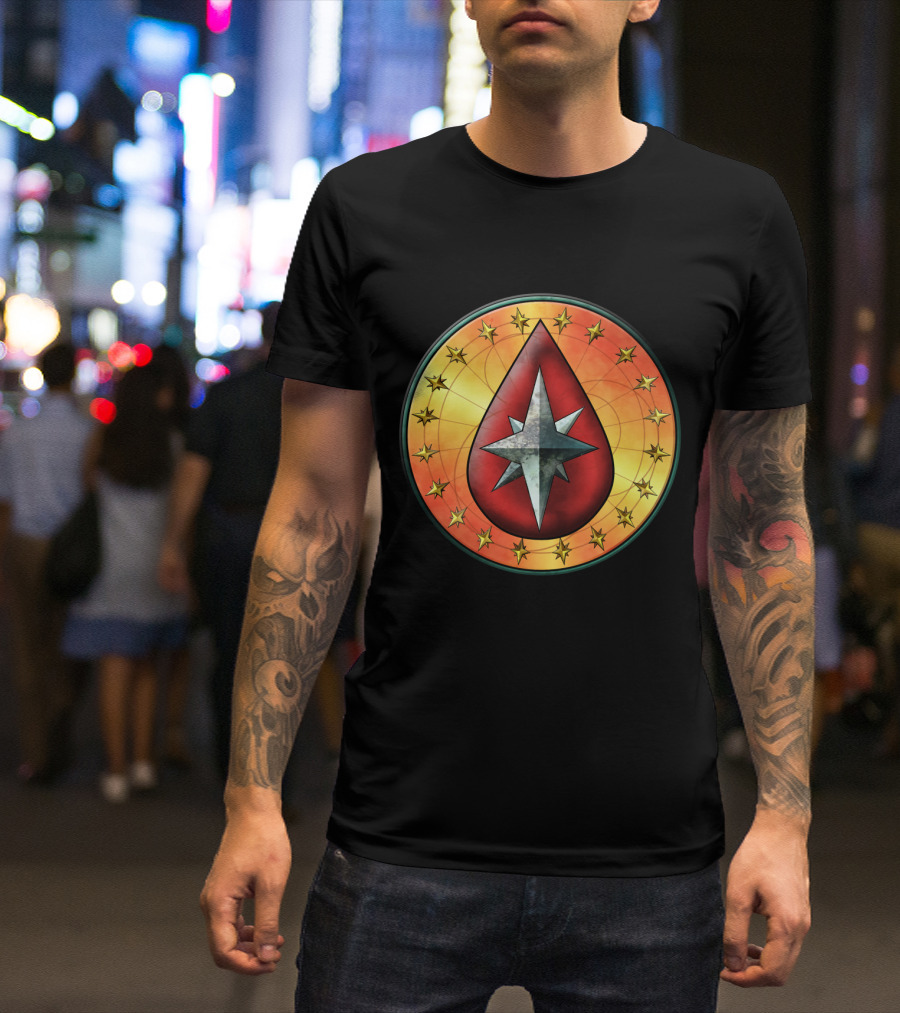 Clan Blood Spirit Symbol Starburst Emblem T-Shirt