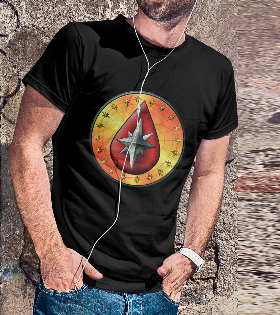 Clan Blood Spirit Symbol Starburst Emblem T-Shirt