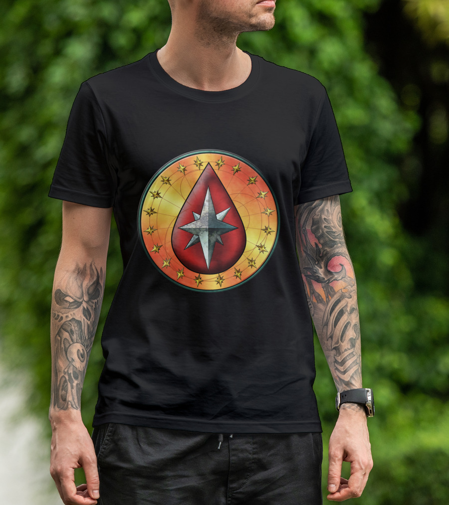 Clan Blood Spirit Symbol Starburst Emblem T-Shirt