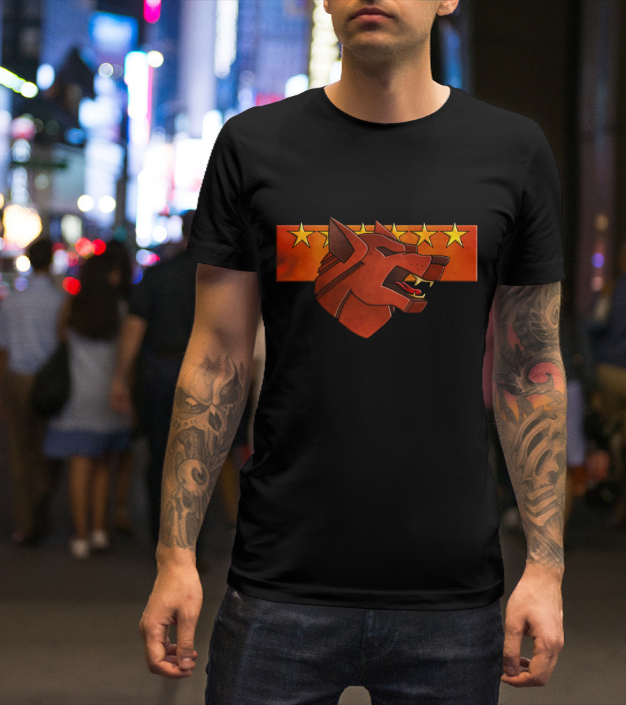 Clan Wolf Emblem Five Stars T-Shirt