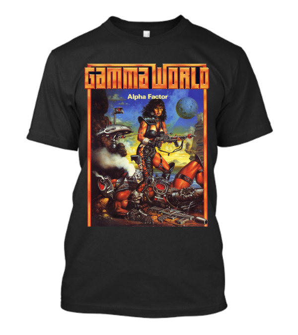 Gamma World Alpha Factor Futuristic Battle Planet Adventure T-Shirt