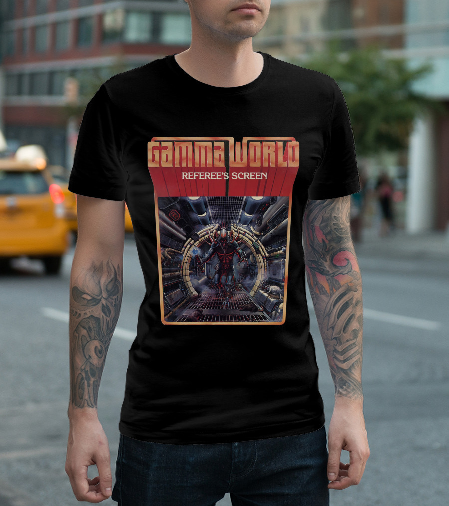 Gamma World Referee's Screen Sci-Fi Dungeon Crawler Adventure T-Shirt