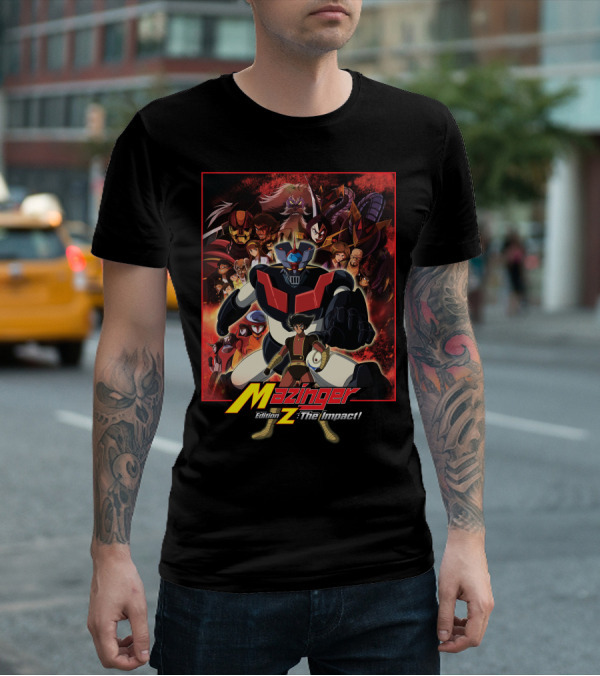 Mazinger Edition Z The Impact Heroic Robot And Characters Collage T-Shirt