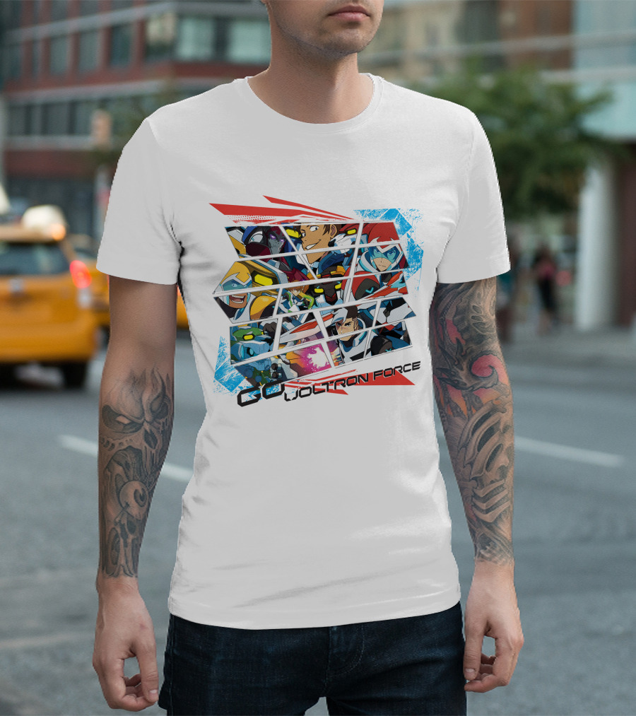 Go Voltron Force Dynamic Team Collage T-Shirt