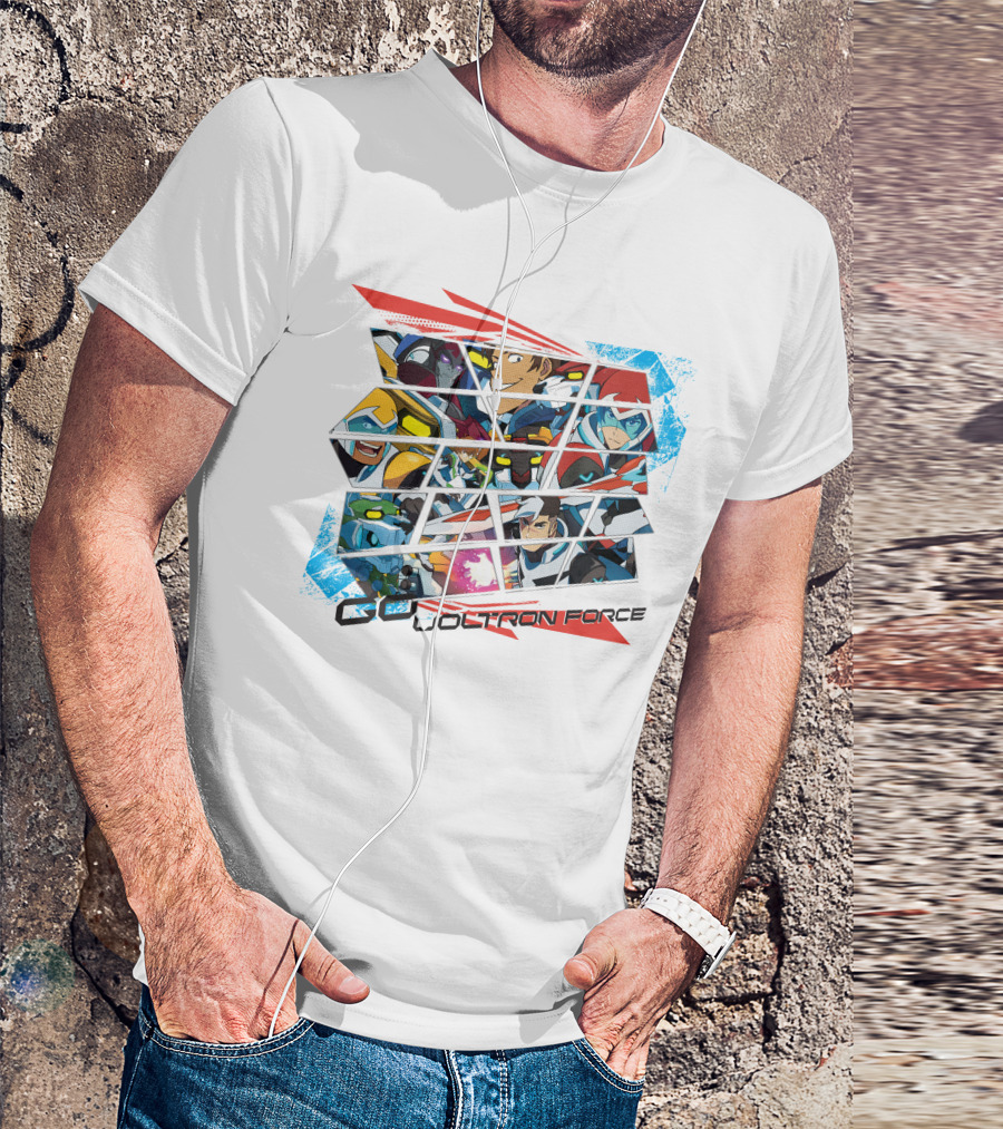Go Voltron Force Dynamic Team Collage T-Shirt