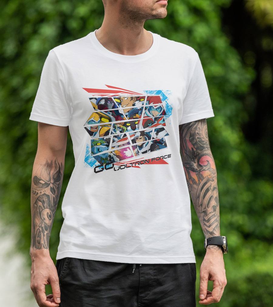 Go Voltron Force Dynamic Team Collage T-Shirt