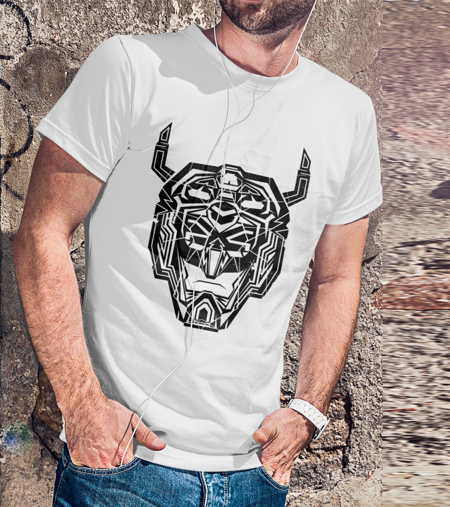 Voltron Head Geometric Lion Face T-Shirt