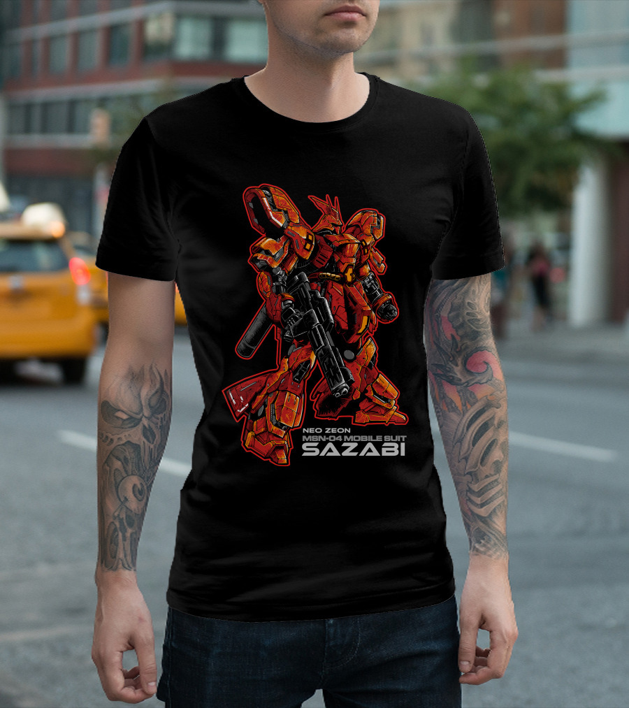Sazabi Neo Zeon MSN-04 Mobile Suit Gundam T-Shirt