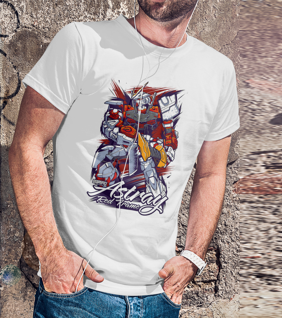 Astray Red Frame Snapfit Robot Warrior T-Shirt
