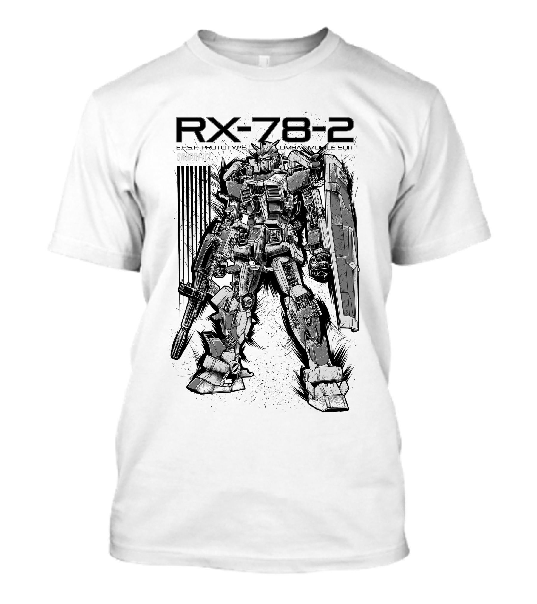 RX-78-2 EFSF Prototype Combat Mobile Suit Gundam T-Shirt