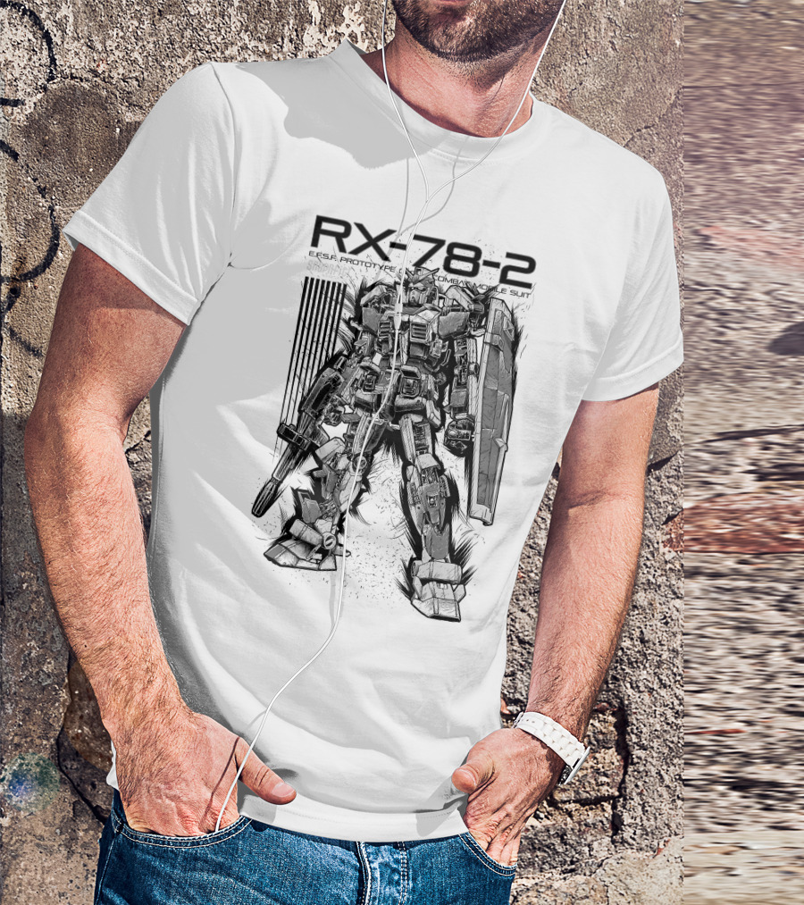 RX-78-2 EFSF Prototype Combat Mobile Suit Gundam T-Shirt