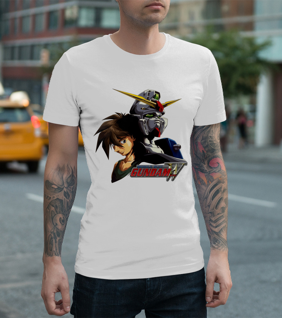 MOBILE SUIT GUNDAM WING HERO AND ROBOT T-Shirt