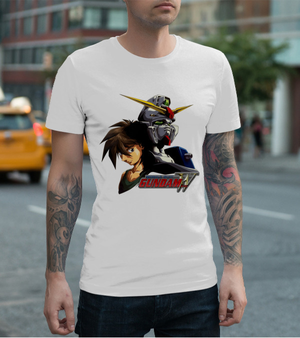 MOBILE SUIT GUNDAM WING HERO AND ROBOT T-Shirt