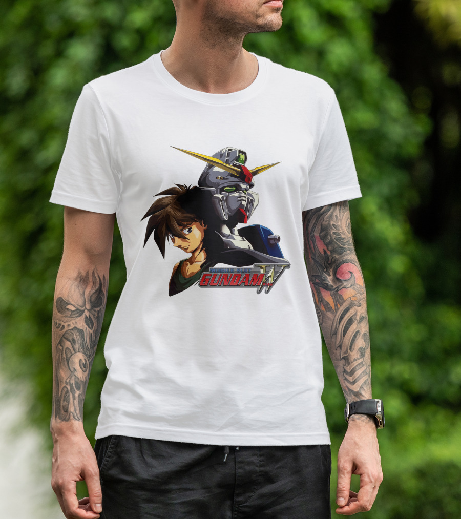 MOBILE SUIT GUNDAM WING HERO AND ROBOT T-Shirt
